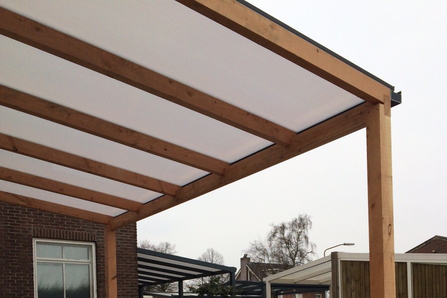 Veranda van Douglas hout